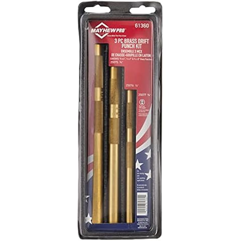 Mayhew Pro 61360 Durchtreiber-Set, Messing, 3-teilig Cover