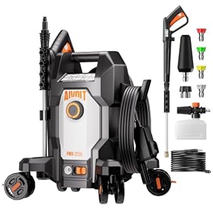 AIVOLT Electric Pressure Washer, Anti-Tipping 4-Wheel Power Washer