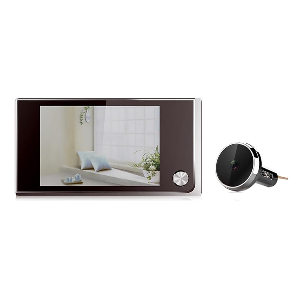 Mirilla Digital de 3,5 Pulgadas con Monitor LCD Gran Angular de 120°, de Seguridad para Puertas de 35 A 100 mm de Grosor B