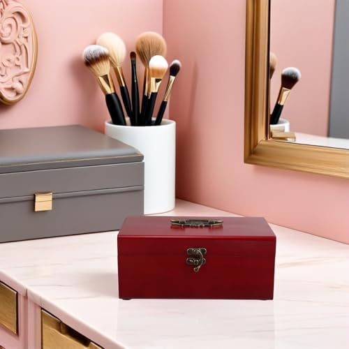Boîte rangement couture bois compartiments avec couvercle hermétique - 8