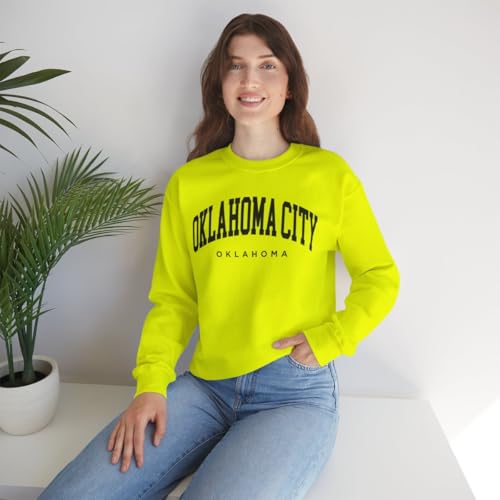 Oklahoma City Oklahoma Adult Unisex Crewneck Sweatshirt2