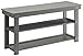 Convenience Concepts Oxford Utility Mudroom Bench with Shelves, Gray
