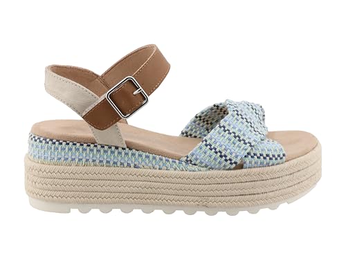 Sandale cale TOM TAILOR Femme 7490110007 : confort absolu et talon compense leger