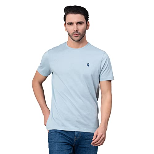 Image of Red Tape Solid Navy Round Neck T-Shirt for Men | Premium Comfort | Versatile Everyday Essential