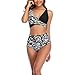 Produktbild Damen Bikini Set Frau Mädchen Hübsche Mode, Frauen Zwei Stück Selbst Krawatte Patchwork-Bikini-Badeanzug Top hohe Taillen-Bauch-Steuer Bottom Bikini-gesetzter Badeanzug Bademode Frauen Zweiteilige Bik