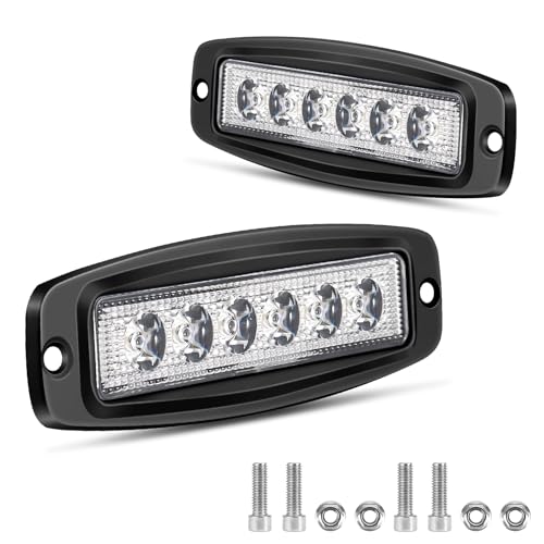 Luminosità eccezionale per la massima visibilità a 30°: il faretto è dotato di 6 LED e un'emissione luminosa di 1250 lumen, garantendo una visibilità ottimale giorno e notte. L'angolo di fascio luminoso preciso di 30° è specificamente progettato per concentrare la luce su un'area concentrata. Ciò si traduce in una maggiore intensità luminosa al centro del fascio, garantendo la massima illuminazione di oggetti distanti o aree di lavoro specifiche.