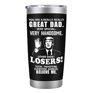 Fathers Day Dad Gifts from Daughter Son,Dad Birthday Gifts,Fathers Day Birthday Gifts for Men Dad Papa Grandpa Uncle Stepdad,20 oz Tumbler Mug Black