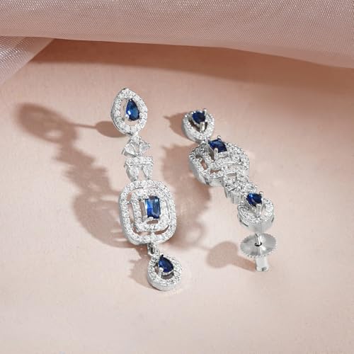 Image of Rubans American Diamond Zirconia Necklace Set Stylish Jewellery Gift for Women & Girls