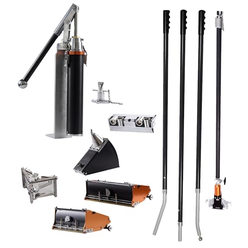10" & 12" Finishing Set with Flat Boxes, Pump, Corner Roller, Angle Box, Angle Head & Fiberglass Handles | Drywall Master &ndash; Professional Drywall Taping & Finishing Kit