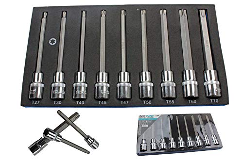 BERGEN 9PC 1/2 DR 140MM(L) TORX BIT SOCKETS (BERGEN) B1174, Variety Pack