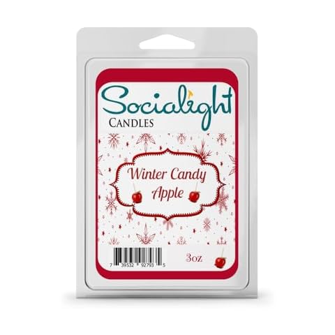 Socialight Candles - Winter Candy Apple Scented Wax Cubes/Melts Cover
