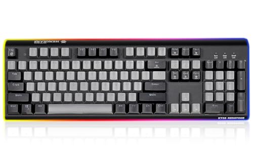 Hexgears GK735 Full-Size Mechanical Gaming Keyboard, Surround Side Light Strip+Backlit