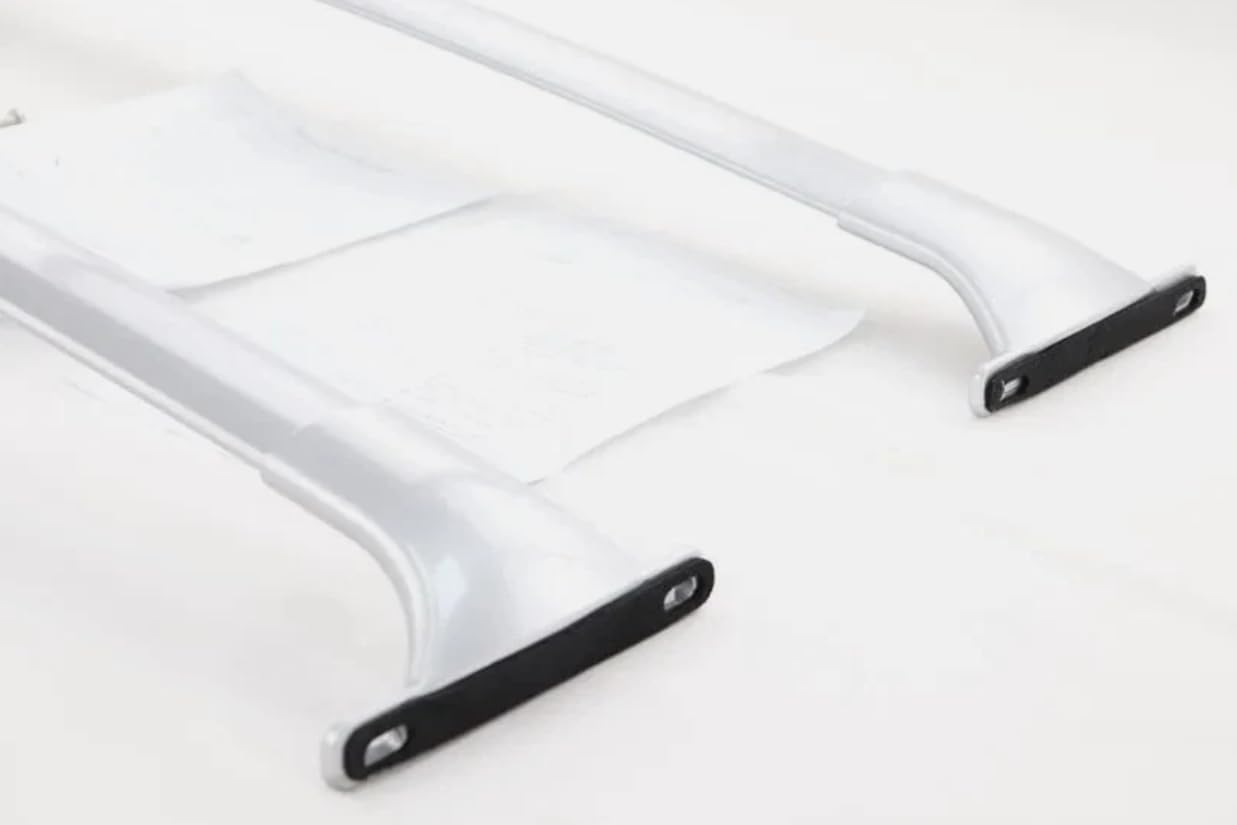 Roof Rack Cross Bars for Mazda Nissan Patrol Armada Y62 2017-2021 | 2Pcs Black Aluminum Rooftop Cargo Crossbar Carrier Side Rail Bar Rack Rail, No Drilling Required (Silver Crossbar&Roof Rail)