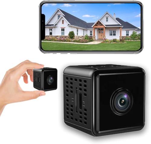 Générique Mini caméra WiFi 1080p Spy Camera，Appareil Photo Portable pour bébé,Caméra WiFi intérieure,Caméra cachée,Nuage de détection de Vision Nocturne de Batterie intégrée,Caméra intérieure