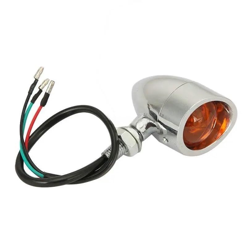 Clignotants Rétro Bullet Feu Stop Moto pour V-Star XVS Custom - 4