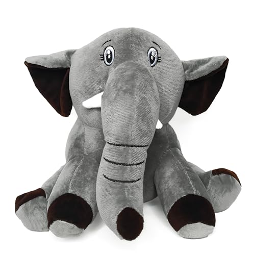 Image of Storescent Soft Toys for Kids - Stuffed Animal Plush Soft Toy for Boys & Girls | Plushie Toy Elephant Grey 30cm