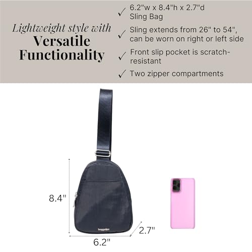 Image of Baggallini Double Zip Mini Sling