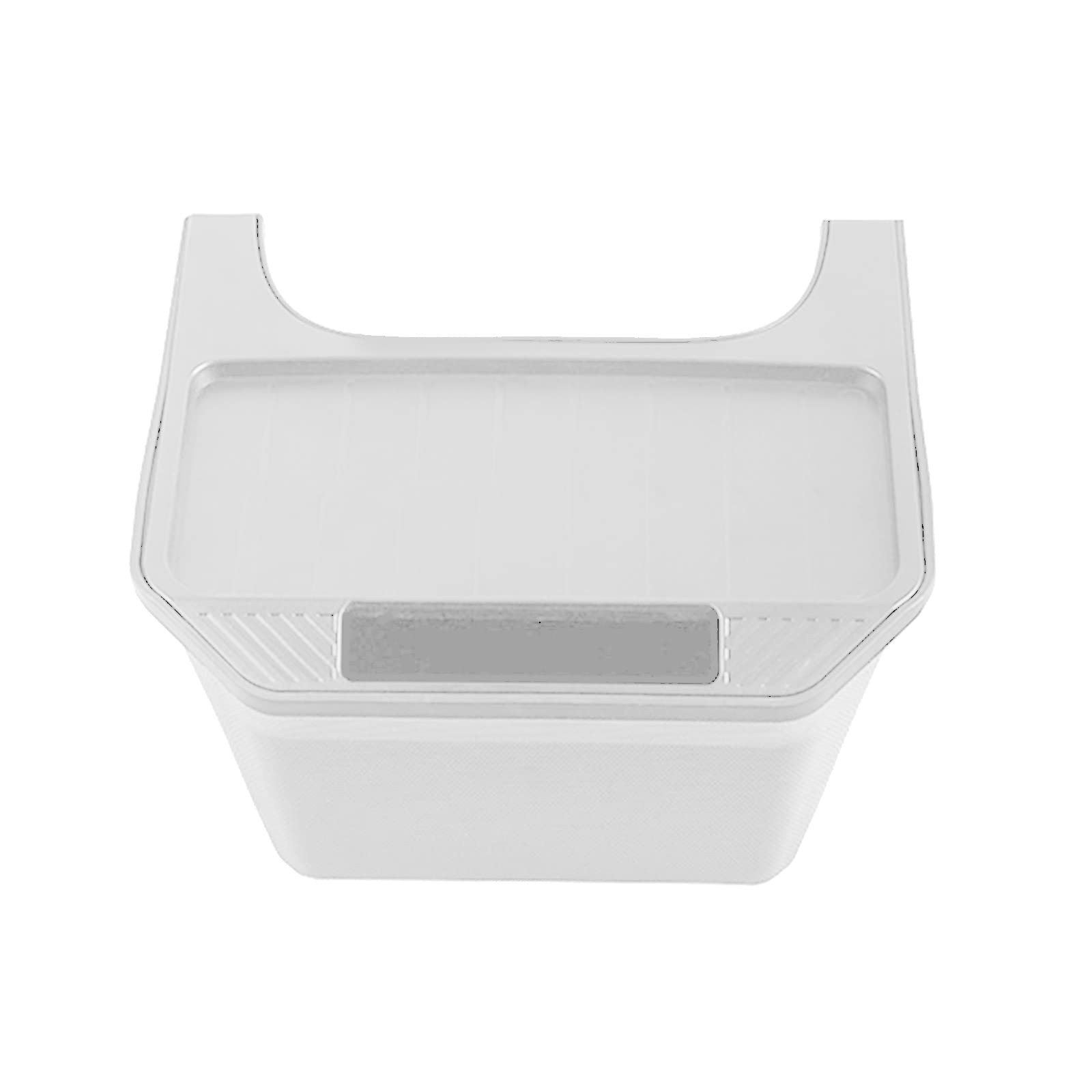 Generic Car Rear Center Console Storage Box Tray for Tesla Model Y Central Control Organizing Box Auto Accessories Black/White White