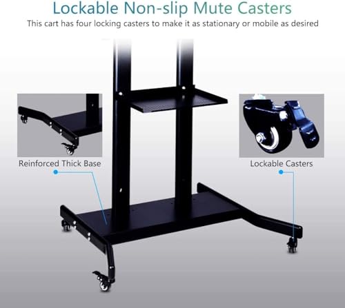 Soporte móvil para TV con ruedas y base ajustable miniatura 7