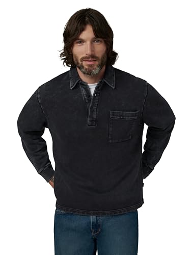 Joe's Jeans Men's Polo Long Sleeve Sweatshirt