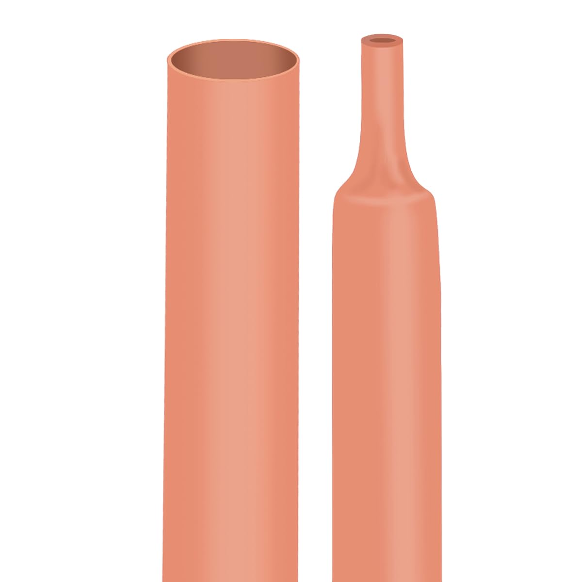 XHF UL Listed 3/4 Inch 3:1 Waterproof Orange Heat Shrink Tubing 4 Ft Marine Grade Wire Cable Adhesive Lined Tube Insulation Seal Against Moisture Corrosion and Air Leakage