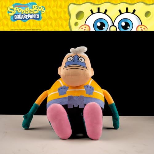 Image of Spongebob Squarepants Mermaid Man Bedding Super Soft Cozy Decorative Cuddle Pillow, (Officially Licensed Product) By Franco Collectibles