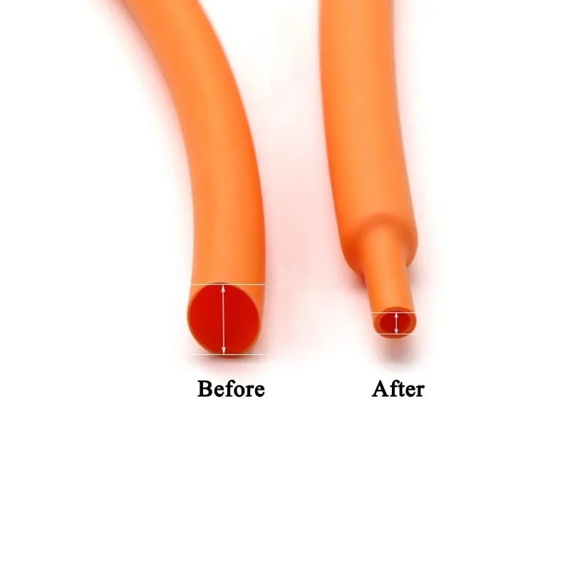 Tubo Termorestringente Arancione Da 1 A 10 Metri, Diametro 2 - Foto 2