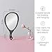 Diane Teardrop Mirror, Single Sided Hand Held Mirror with Handle for Salon, Barber, Grooming, Vanity, Shaving, and Travel, Extra Large 10.25