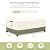 Owlcover Outdoor Coffee Table Cover 48 W x 28 D x 16 H Inches,600D Heavy Duty Waterproof Outdoor Table Cover,Patio Rectangle Table Covers,Beige