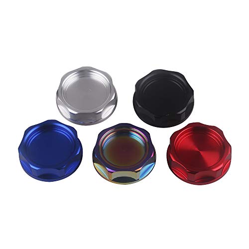 Yorten Tampa de óleo de veículo automotivo de alumínio Tampa de óleo do tanque de combustível Tampa