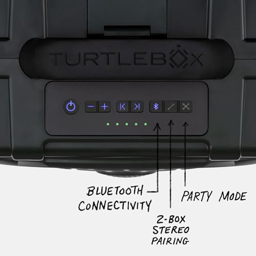 Image of Turtlebox Original Gen 3: Portable Outdoor Bluetooth Speaker - Ultra-Loud (120dB), Waterproof (IP67), Rugged, Impact-Resistant, 3-Day Battery | Party Mode: Unlimited Pairing Stereo, Green /Blaze Orange