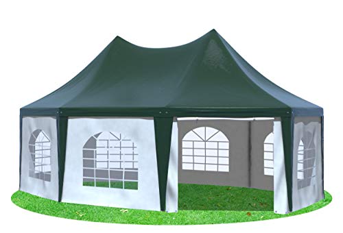 Stabilezelte Gartenpavillon 5x6,8m mit Seitenteilen Arabica Pagodenzelt...