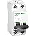 Price comparison product image Schneider C60h A9N61526 MCB Miniature Circuit Breaker C60H-DC 2P 6A, White, 6 Ampere