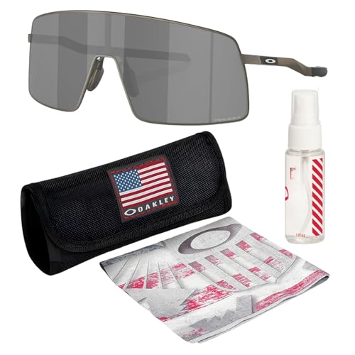 Oakley OO6013 SUTRO TI – Non-Polarized Rectangle Shape Sunglasses with Official Eyewear Kit Bundle