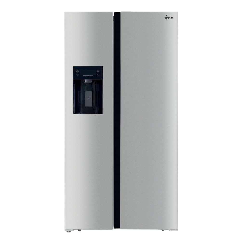 Hoover Hoss3T918Eixk Non-Plumbed Water & Ice American Fridge Freezer - Inox - E Rated