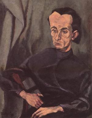 Peinture à l'huile de Lajos Tihanyi pour sublimer la décoration murale d'un salon moderne