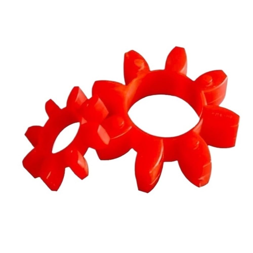 Ammortizzatore Spider flessibile Tampone di accoppiamento in gomma GR da 1 pezz0, giunto flessibile rosso, diametro esterno 30-225 mm, elemento tampone elastico a forma fiore prugna(200x100x34mm)
