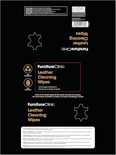 Image of Furniture Clinic Leather Cleaning Wipes, Streak-Free, 4-in-1 Formula