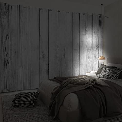 Uiiooazy Rustic Wooden Barn Door Blackout Curtains Country Farmhouse Style Black Out Curtains Interior Decoration for Living Room Bedroom Window Drapes 2 Panels 53x63 inches by Uiiooazy - Image 4