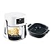 Acerpure Air Fryer | 100% Glass Bowl | 90% Less Oil | 5.5L Air Fryer + 2.5L Cooking Pot | Air Fry, Toast, Reheat, Grill, Cook | 360o TurboHeat Technology | Preset Modes | 1500 Watts | White