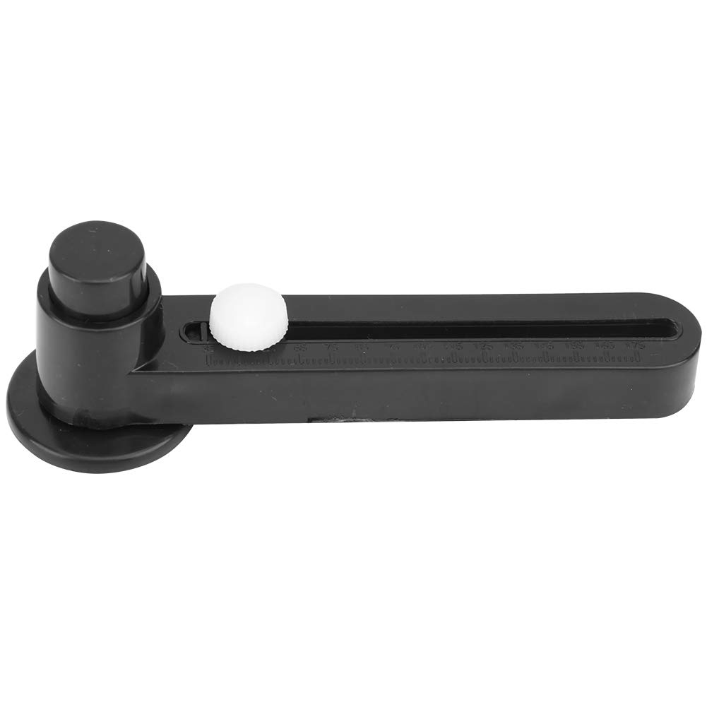 Portable Adjustable Badge Photo Circle Cutter DIY Paper Cutting Rotary Cutter Tool for Crafting and Scrapbooking Black Plastic