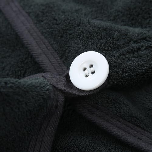 M-Bestl 2 Pack Microfiber Hair Towel Wrap,Hair Drying Towel With Button,Absorbent And Anti-Frizz Head Towel To Dry Curly Or Straight Hair Quickly thumb #4