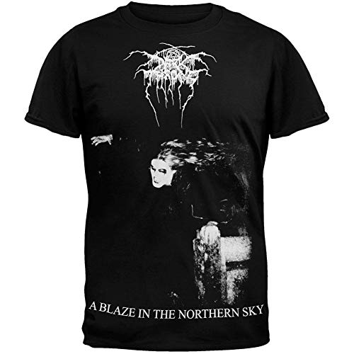 Old Glory - Camiseta - Hombre de Color Negro de Talla X-Large Darkthrone - Uomo A Blaze In The Northern Sky (Camiseta) X-Large Nero