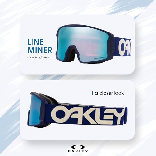 Image of OAKLEY Line Miner LARGE /MEDIUM Ski Goggles For Men For Women OO7070, OO7093+ Bundle Accessory Leash Kit,Microfiber Pouch