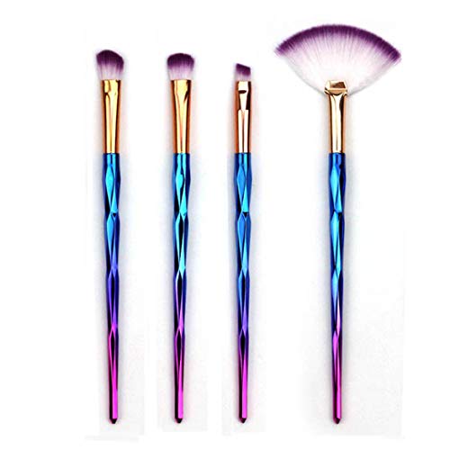 FOLWME - Juego de brochas de maquillaje, herramientas de maquillaje, cosméticos, maquillaje profesional, sombra de ojos, base de maquillaje, cejas, corrector, herramientas