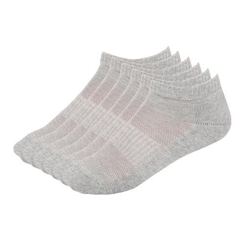 Image of Women Cotton No Show Mesh Socks Low Cut Breathable Reinforced Double Layer Cushioned Seamless Ribbed Instep Firm Grip