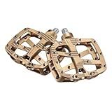 E13 Unisex-Adult Pédales Plus-Corps alu-Bronze, Black, ONE Size