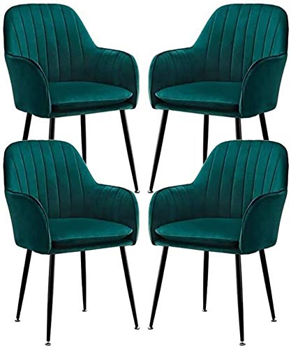 Sillas Comedor Pack 4 Terciopelo Verde Marca FYNNDM