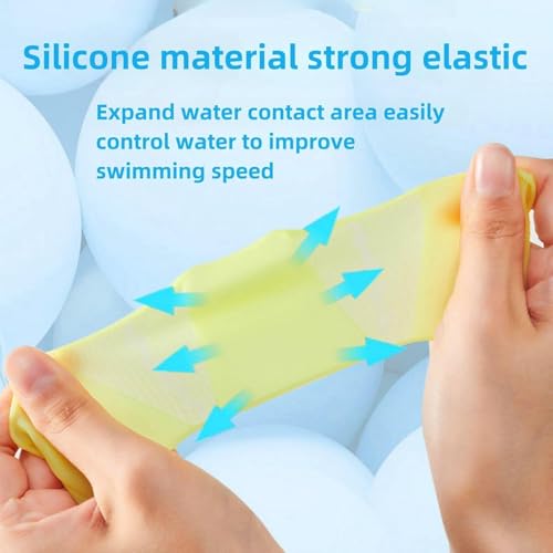 Swimming Gloves - 3Pcs Webbed Gloves,Silicone Webbed Fingers Frog Type Webbed Aquatic Training Water Resistance Fitness Paddle Aerobics for Men Women Kids