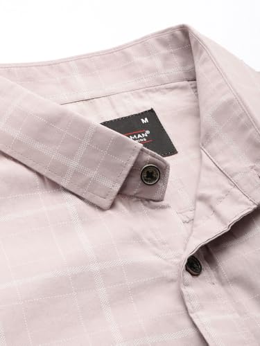 Image of Majestic Man Slim Fit Pure Cotton Half Sleeve Checked Casual Shirt